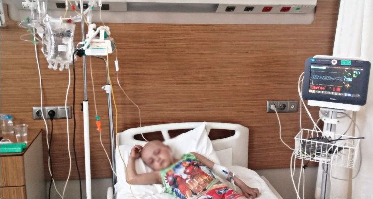 A child with Leukemia in urgent need for treatment