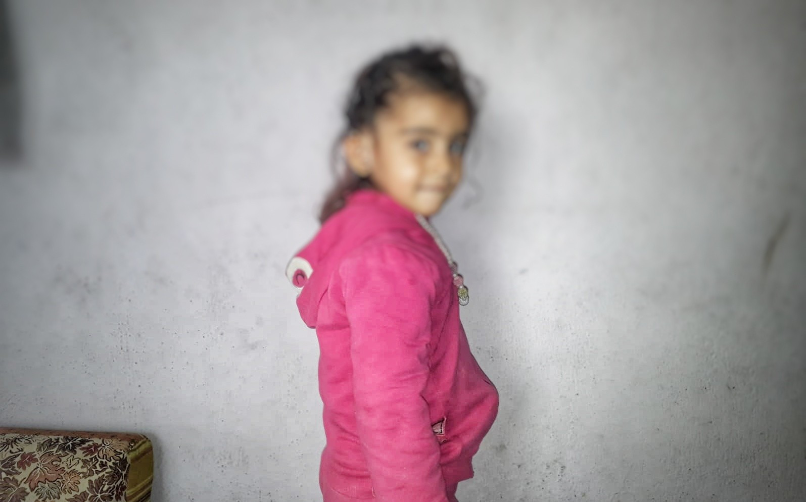 a girl with hearing impairment