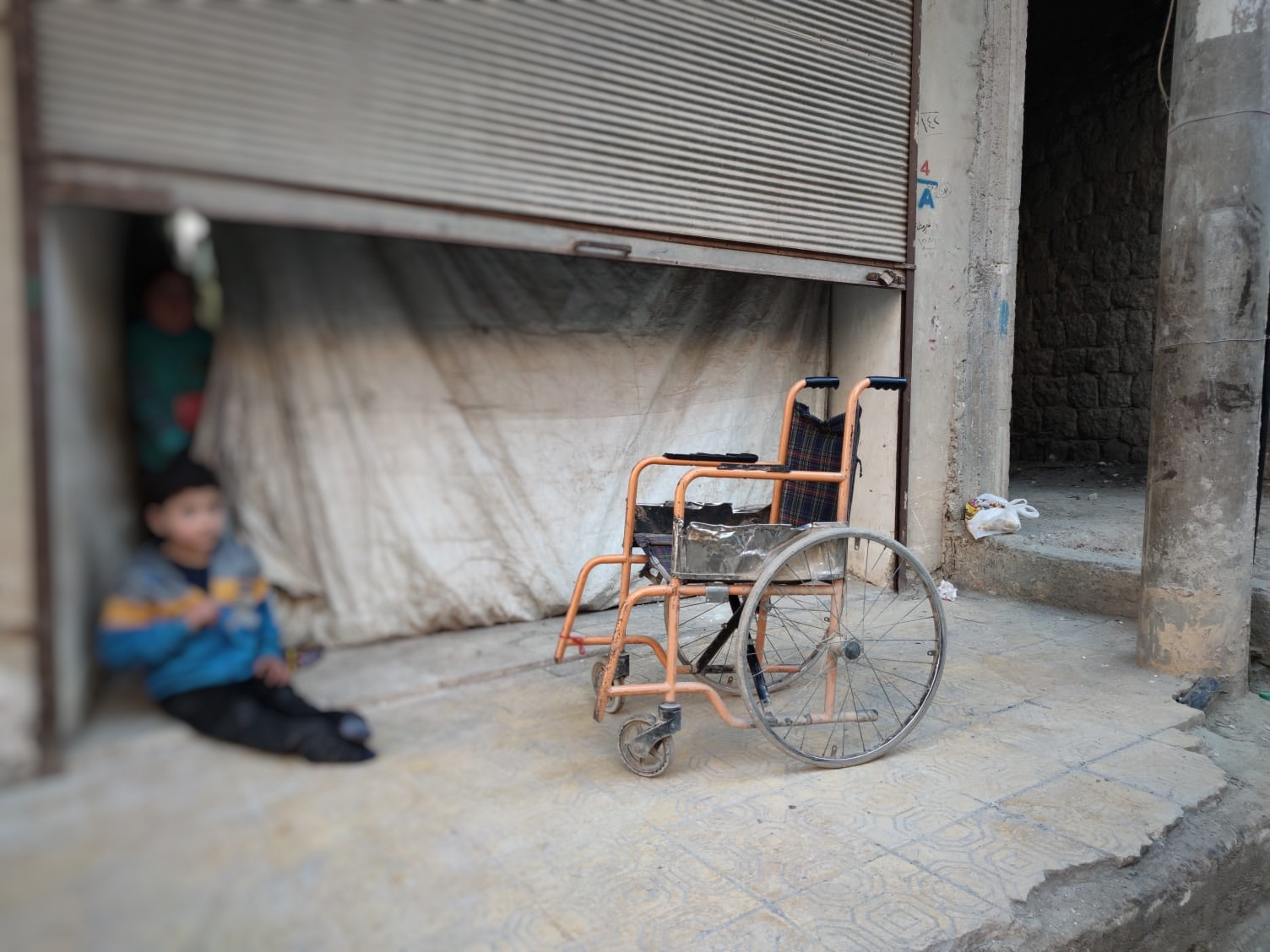 Ahmad suffers from spastic paraplegia