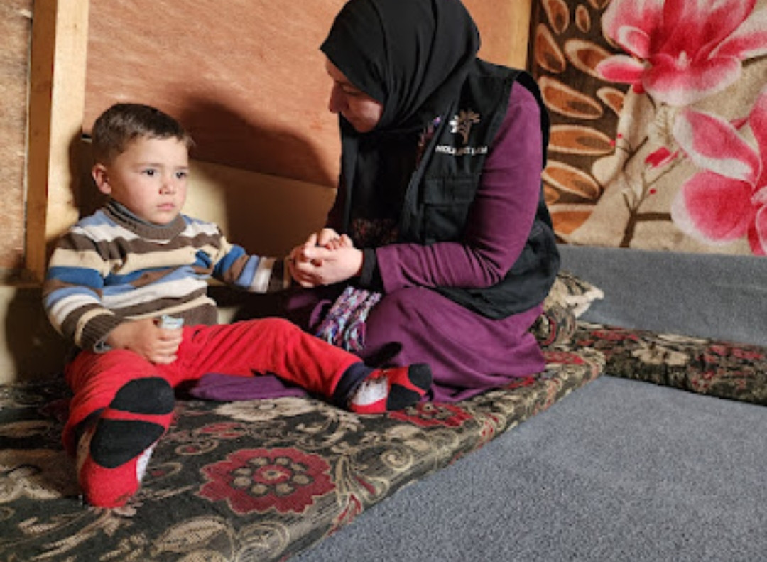 The child Baraa is living in severe pain and suffering
