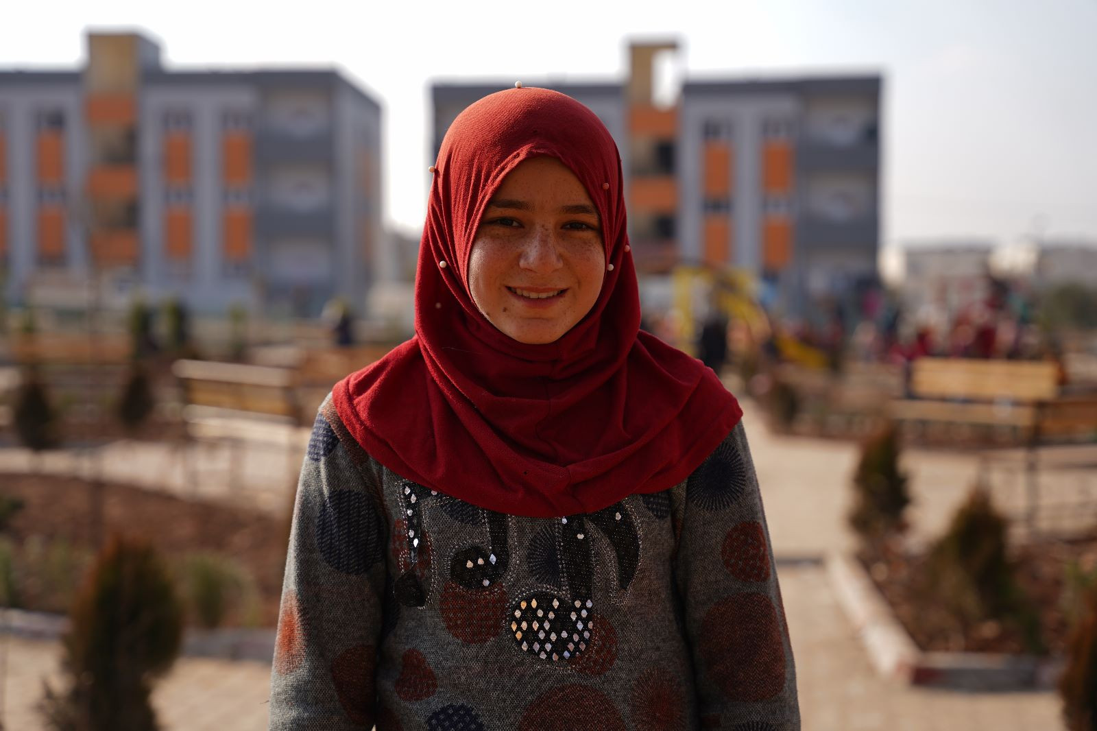 Rabab is a girl from the Aleppo countryside