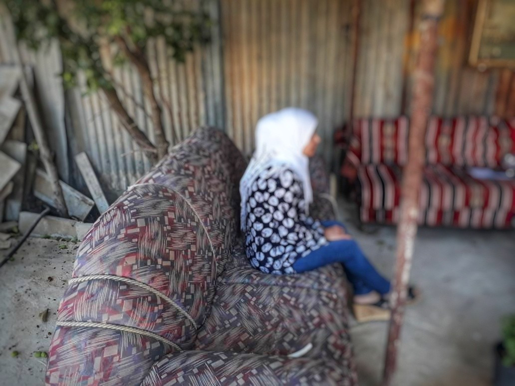 A woman with severe pains