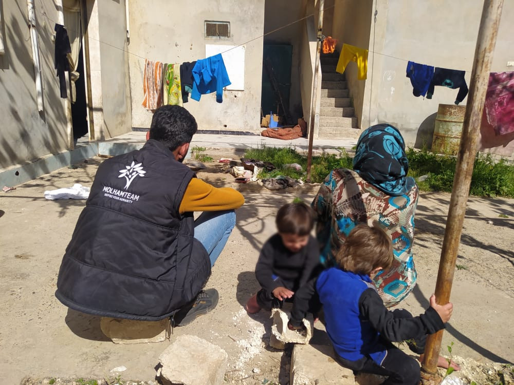 Aisha and her children live in poverty