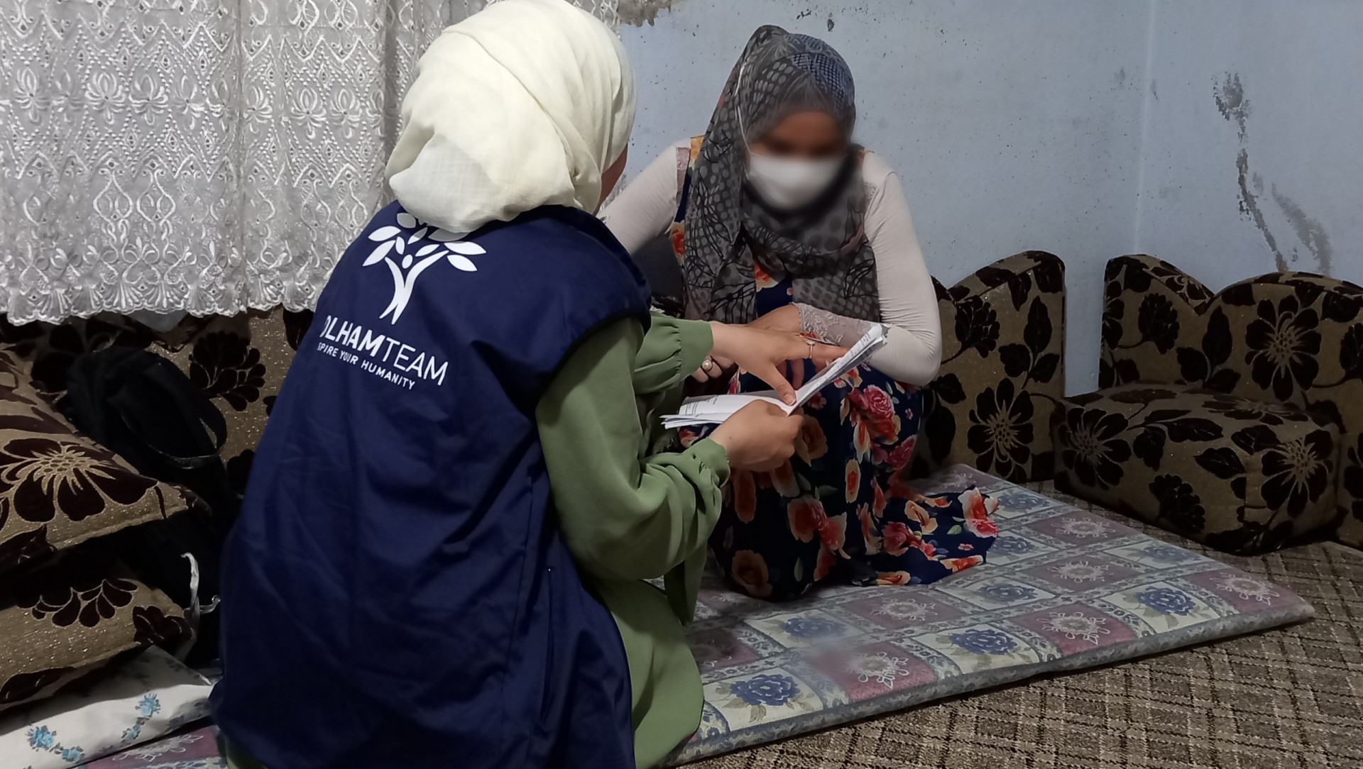 A displaced woman needs your help