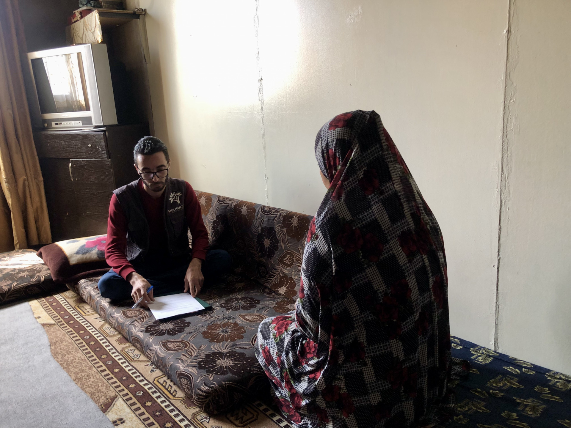 After her husband was arrested, Fadia became the mother and the father for her sick daughter