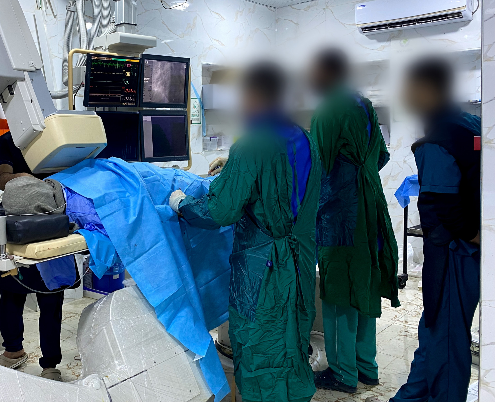 Watfa needs a cardiac catheterization!