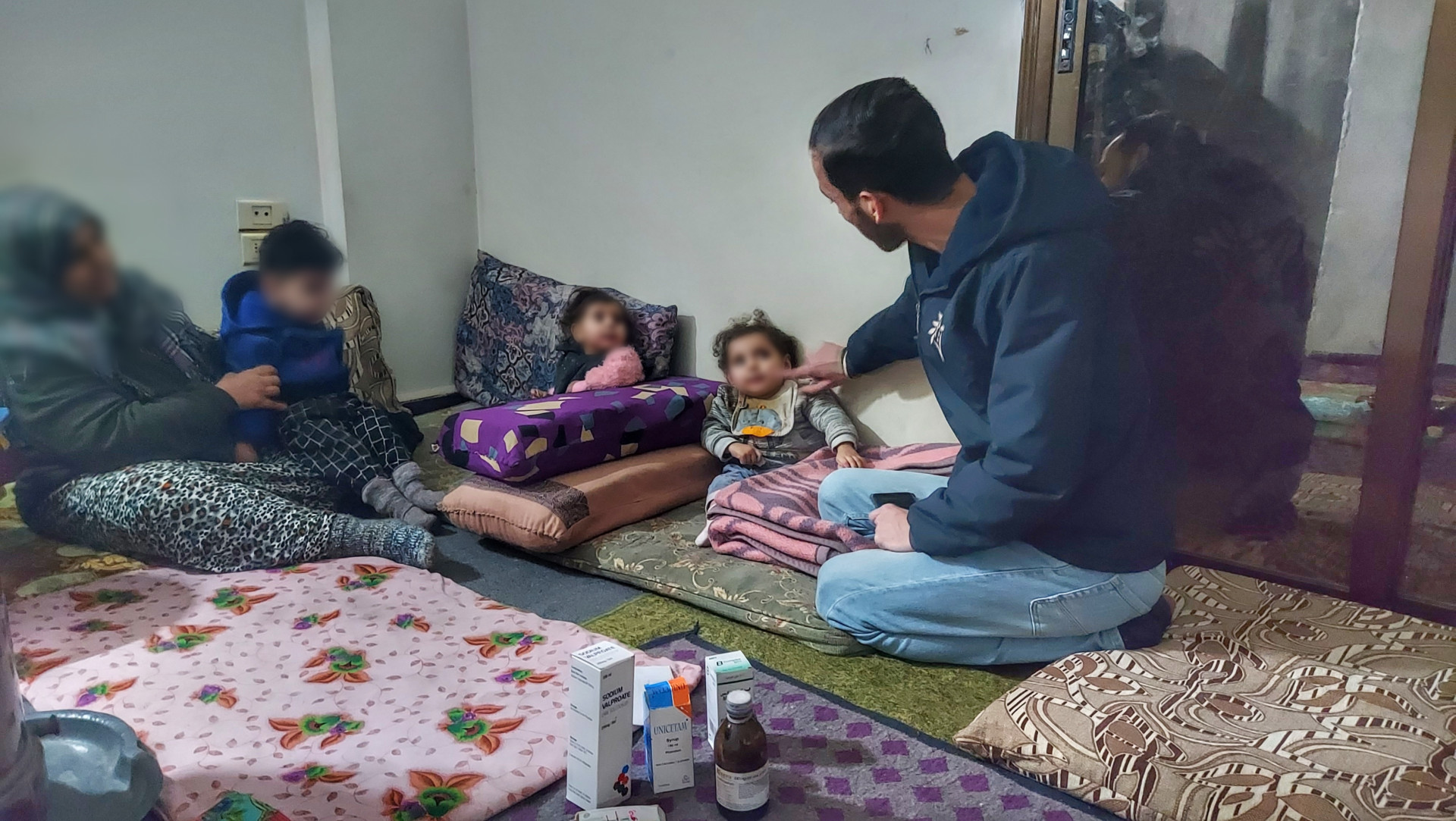 Three kids suffering from cerebral atrophy