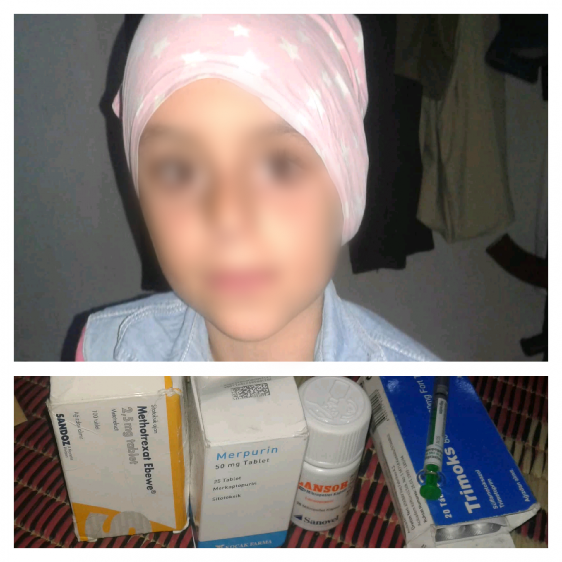 Fatima, a child with cancer