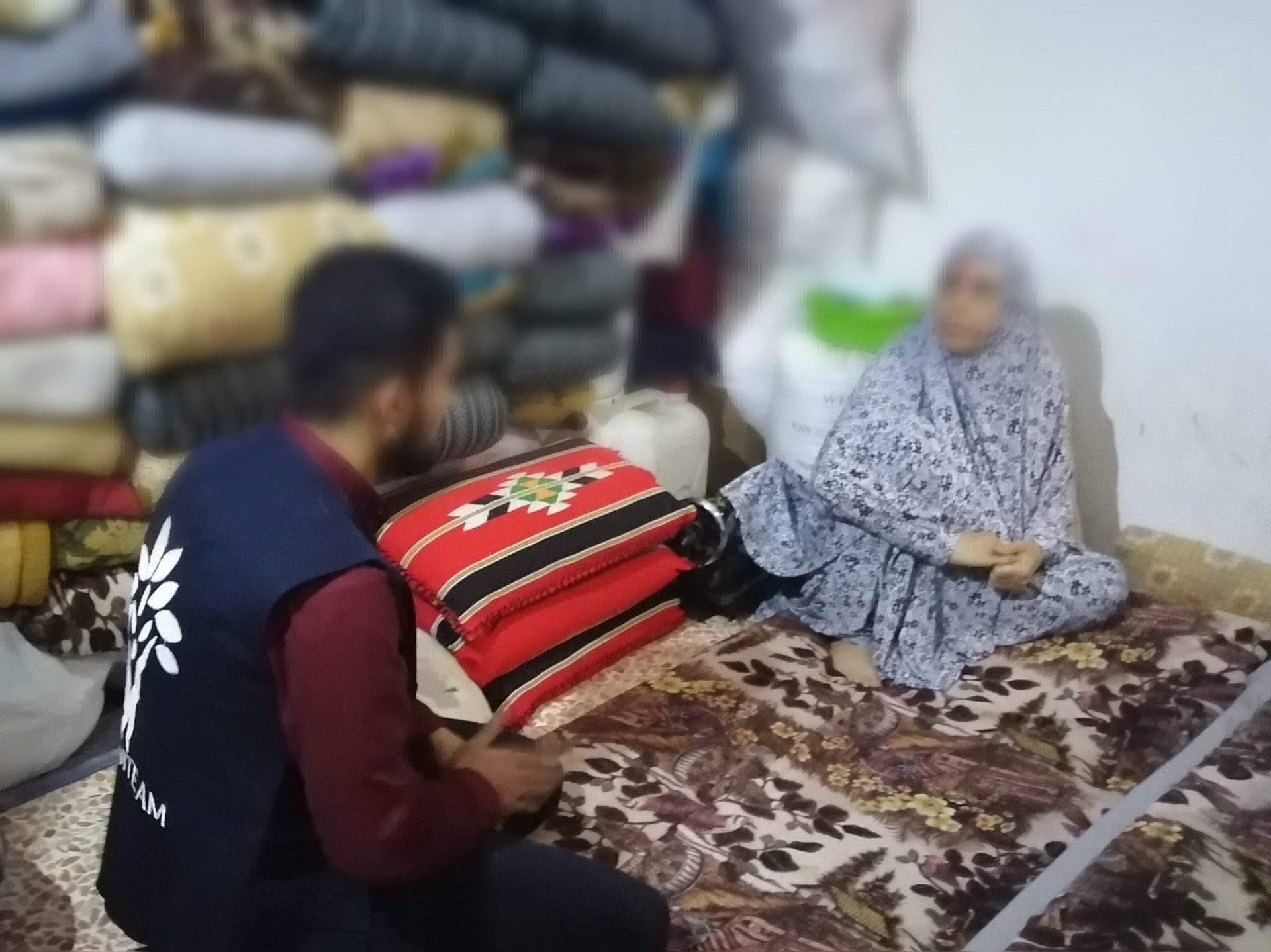 A family needs food parcel