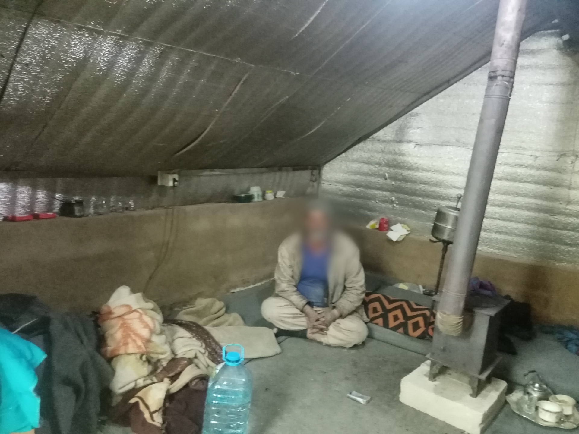Hussain is a displaced and sick man needs help