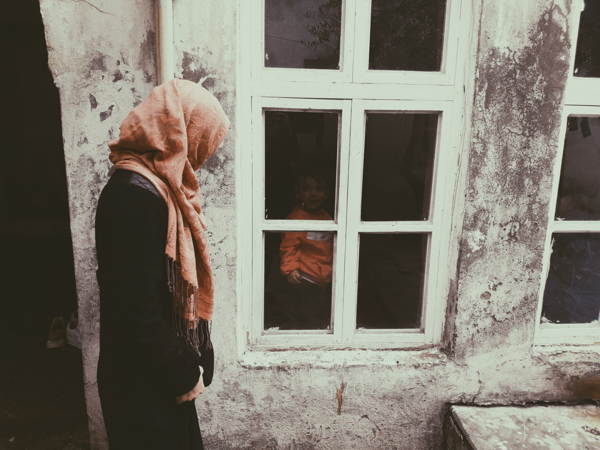 A girl with asthma