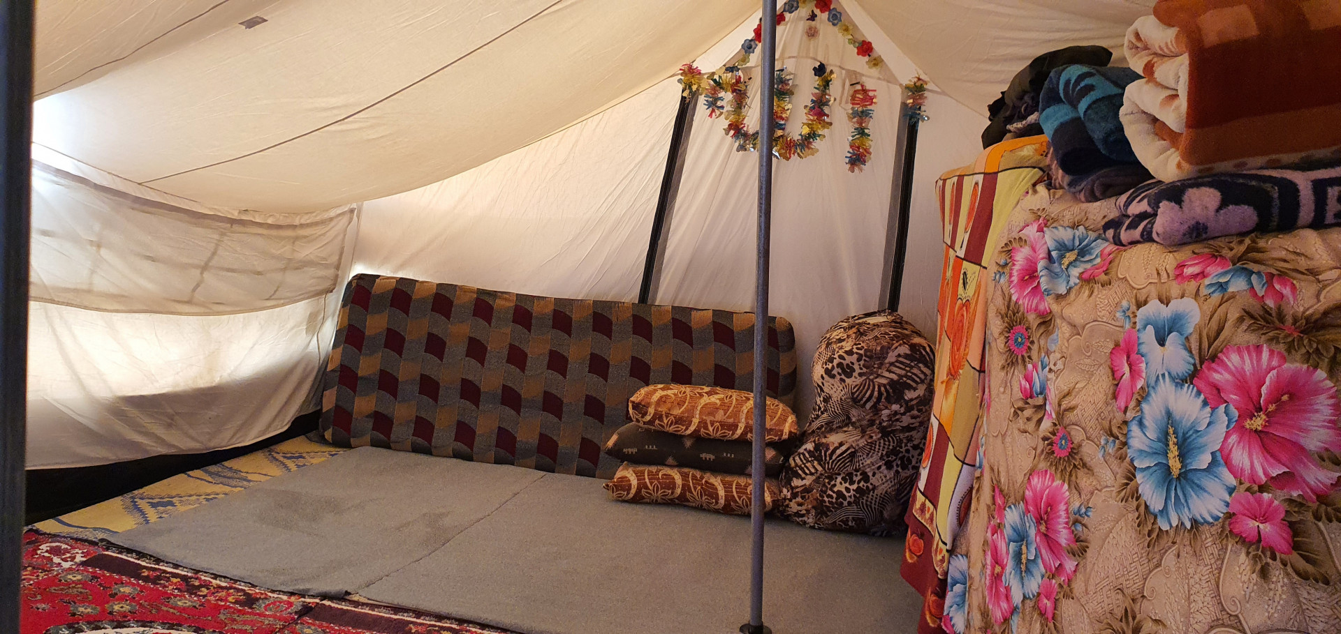 A displaced family, with a bad living condition, needs you.