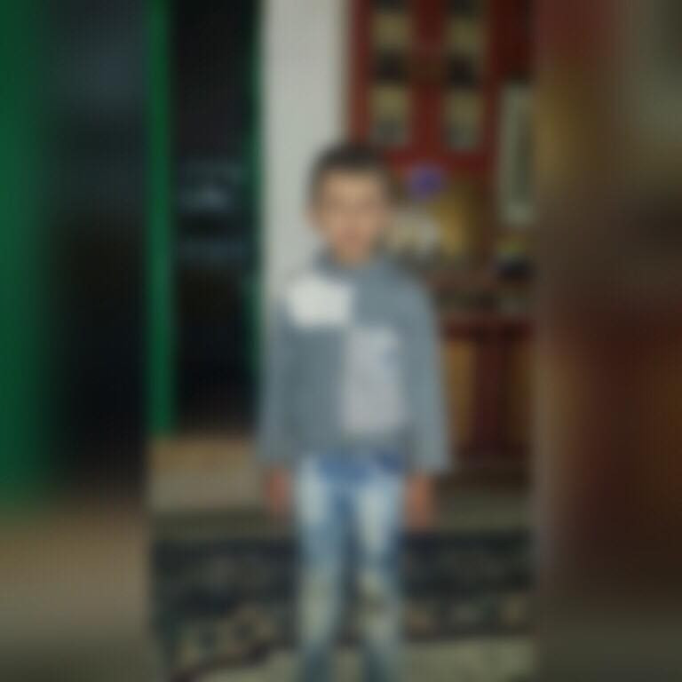 Child suffering from a heart disease
