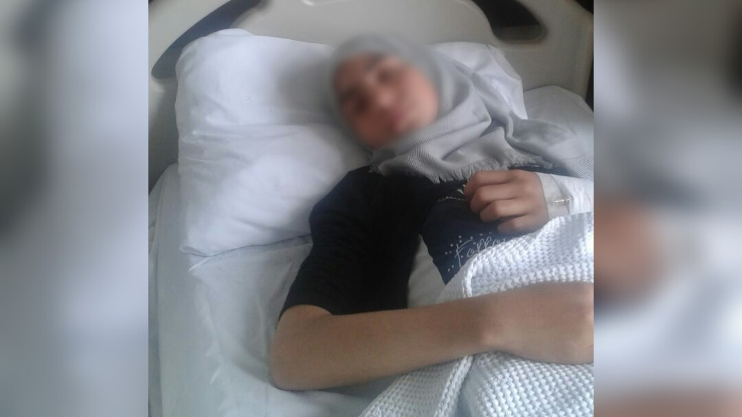 A girl suffers from tuberculosis