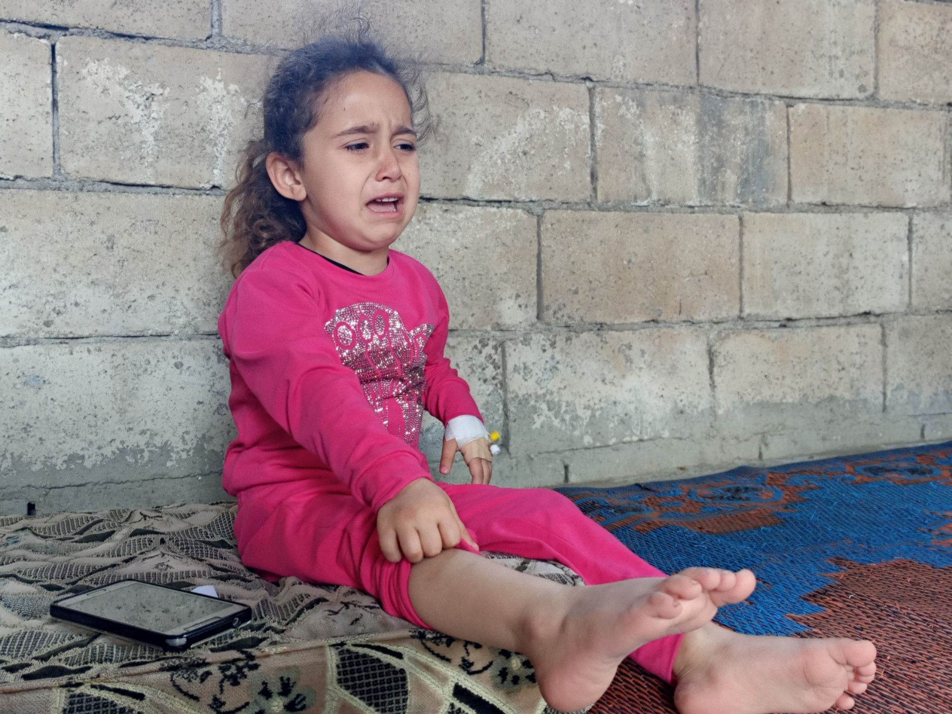 A girl child with Leukemia