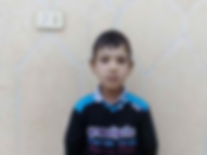 Child suffering from a blood germ