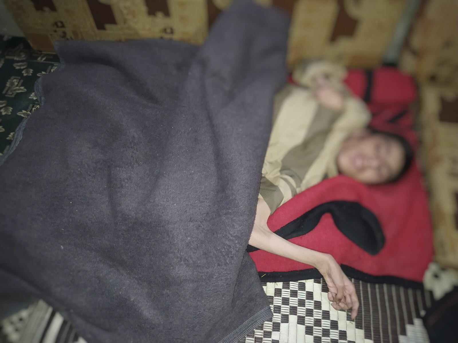A young man is paralyzed