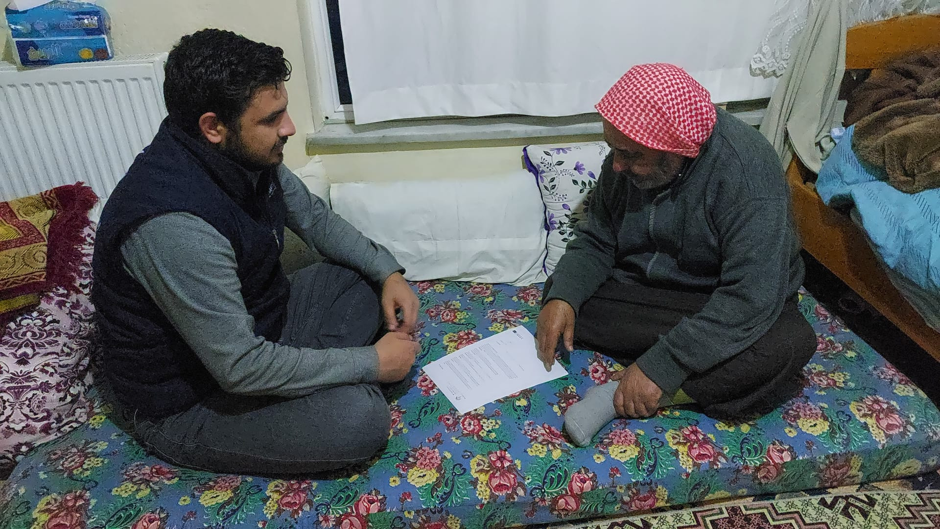 Their house was damaged due to the earthquake and they lost everything.