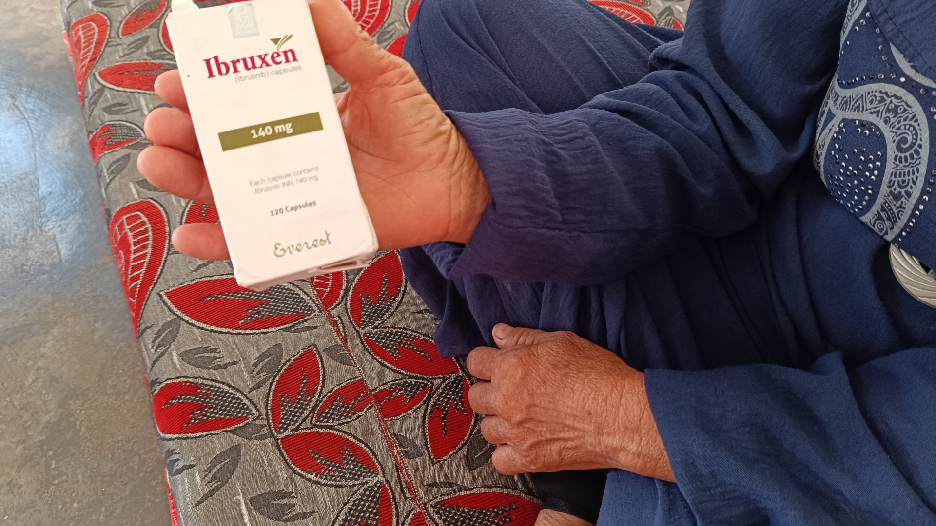 A single box of medicine stands between Aunt Fadila's survival and her suffering.