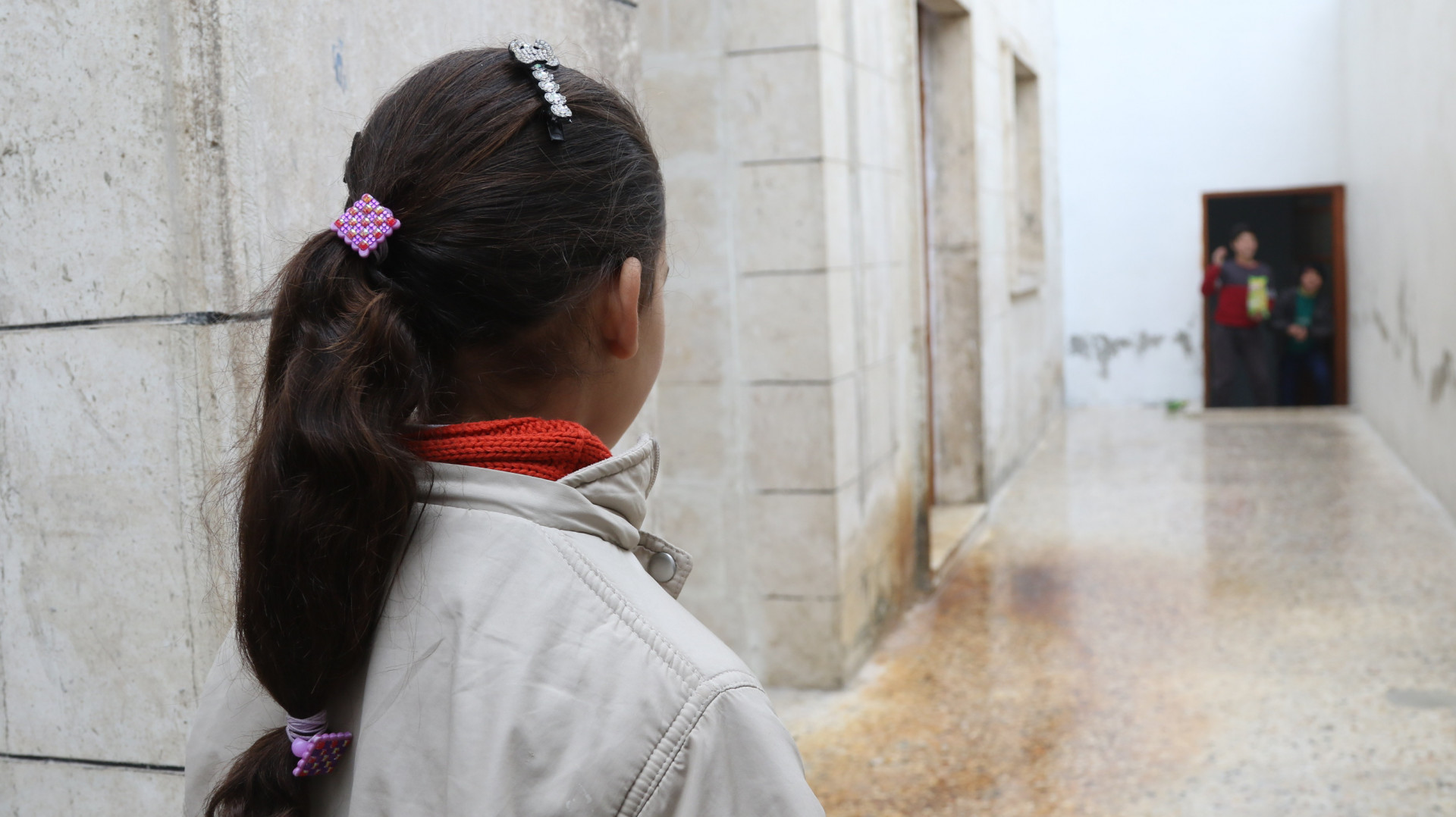 Maryam is a child from Idlib.