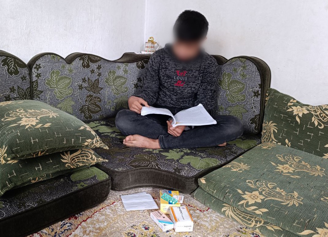 Ibrahim is worn out by illness amidst the struggles of his displaced family