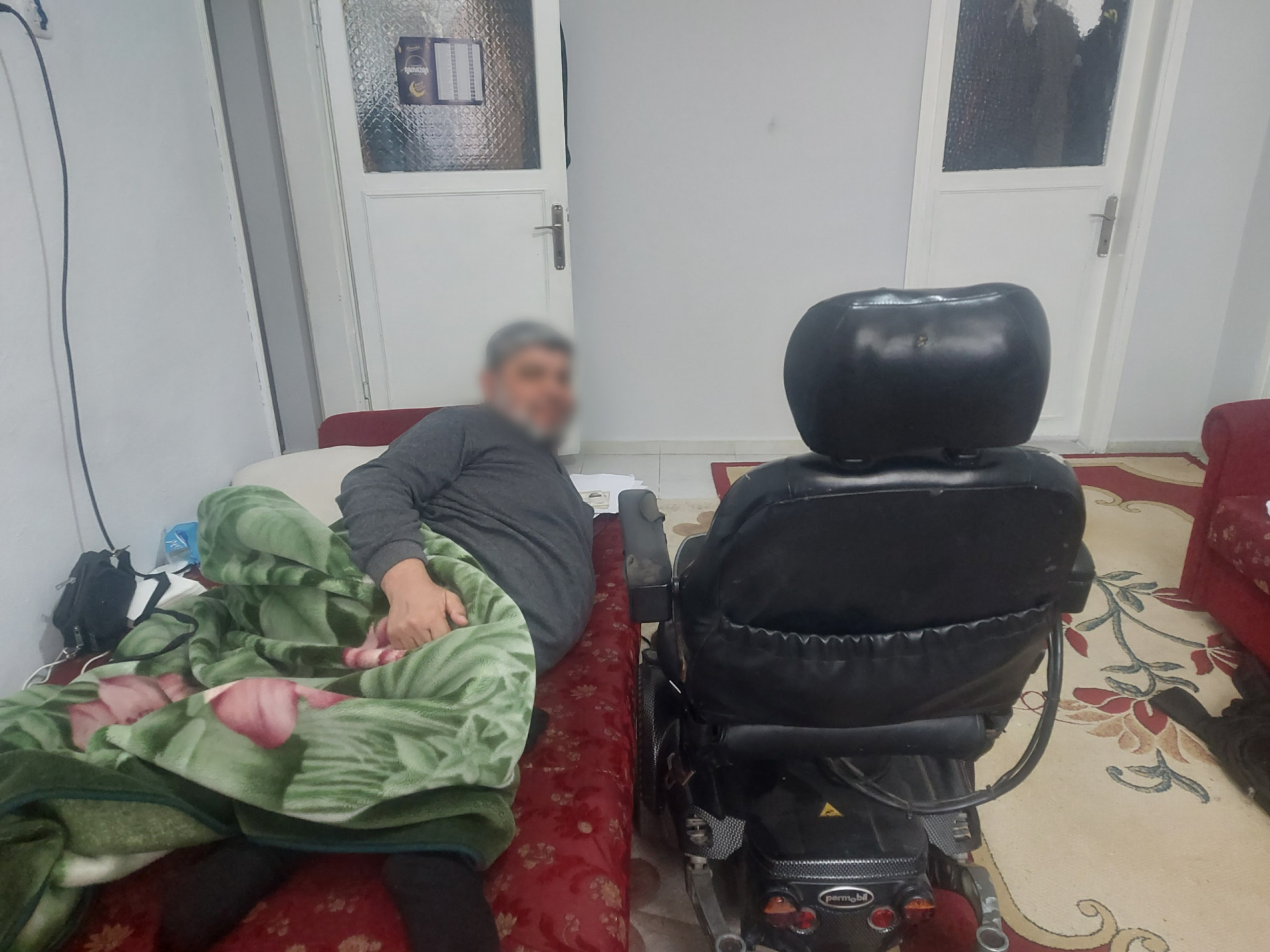 Abduljabbar is paralyzed and needs special supplies and medicine