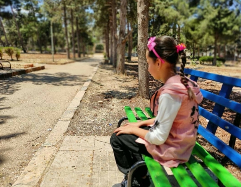 Nour is an orphan child from Idlib