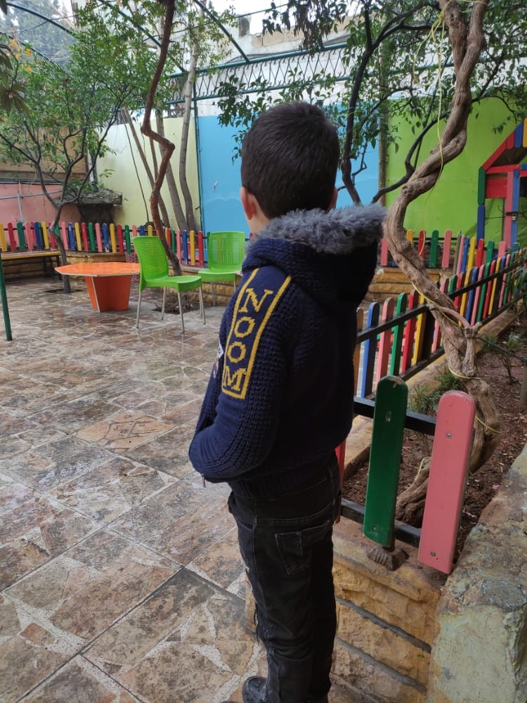 Muaad, an orphan who has no breadwinner