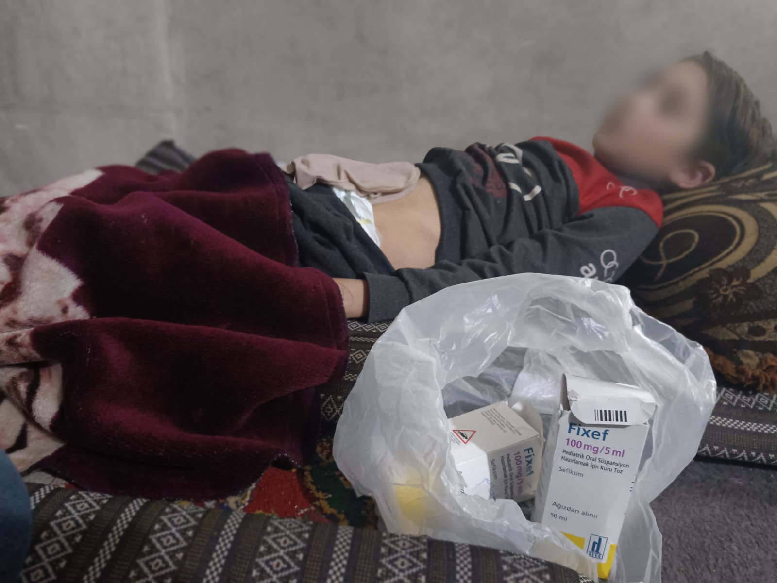 He suffers from kidney injury and his father cannot secure his needs