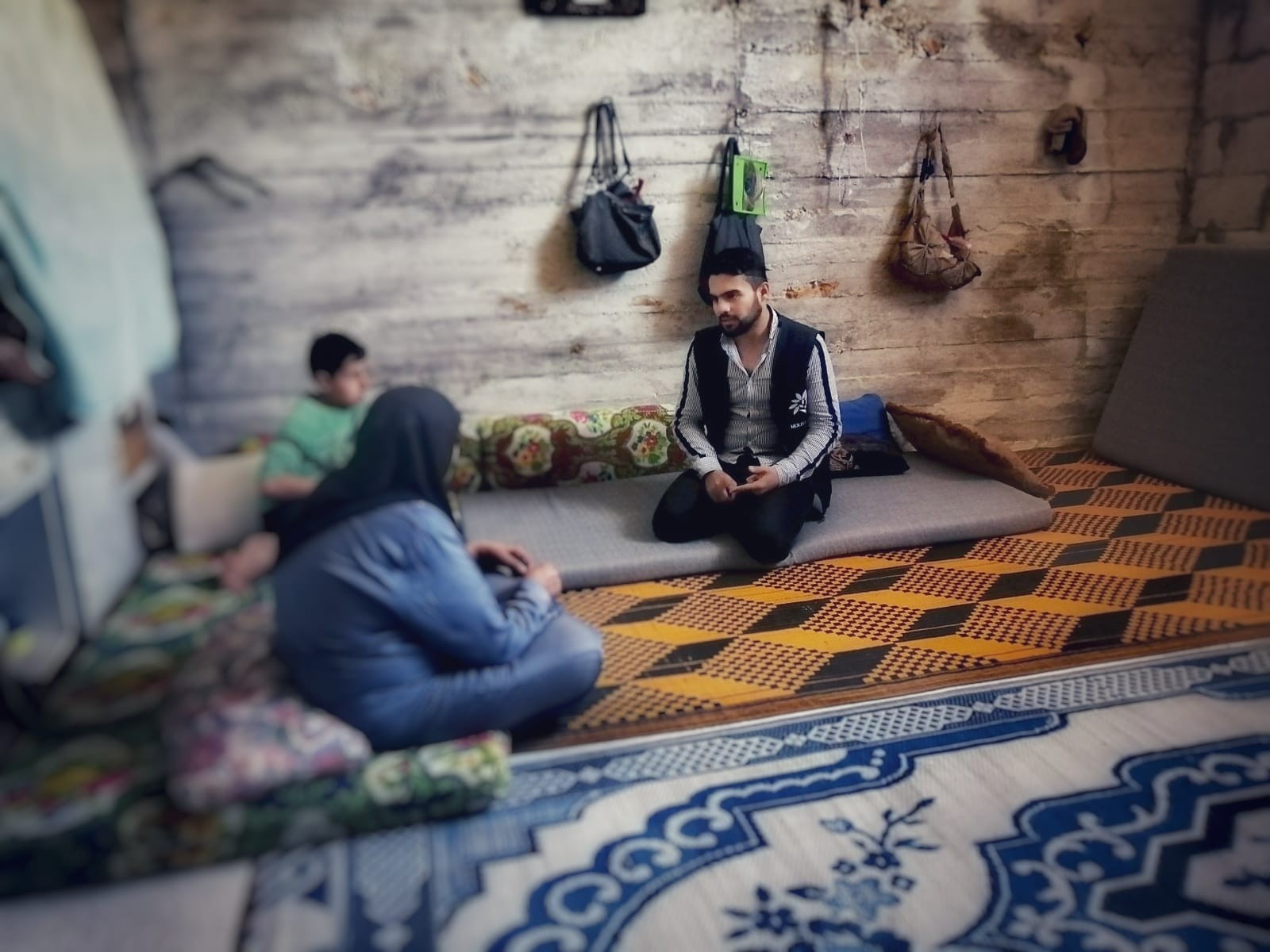 A displaced family of 13