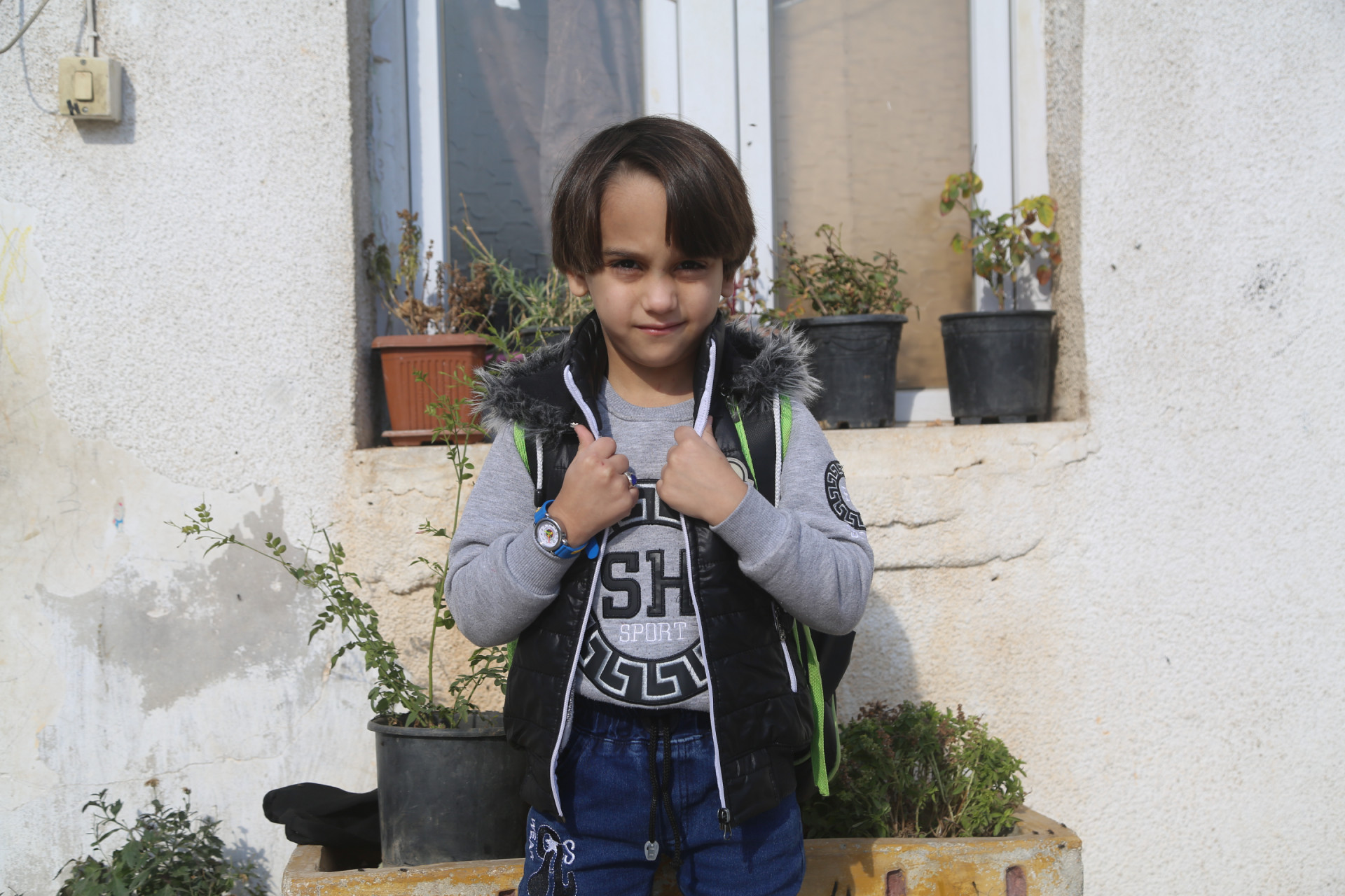 Adnan is an orphan from Jisr Alshoughor