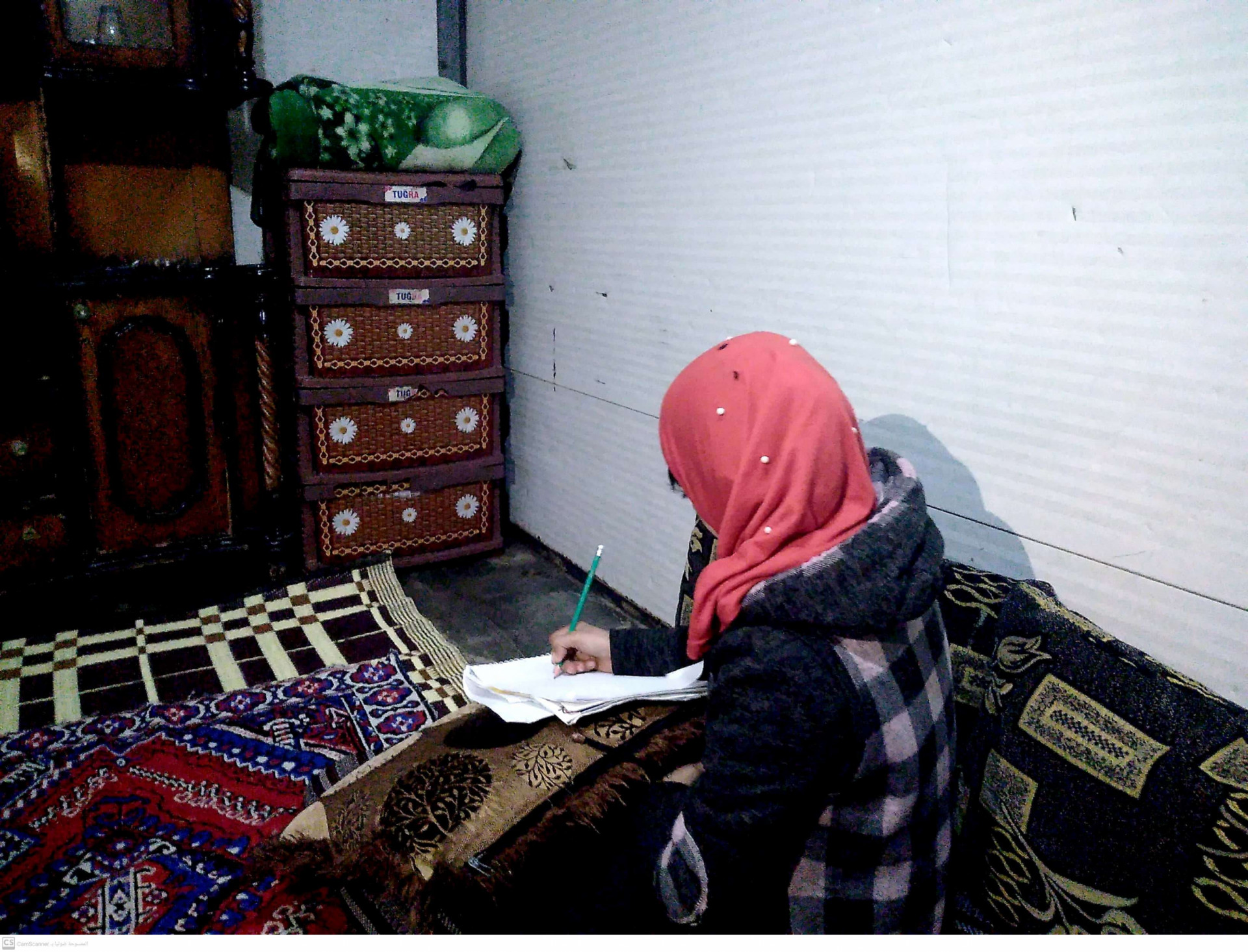 Yasmine lives in a camp