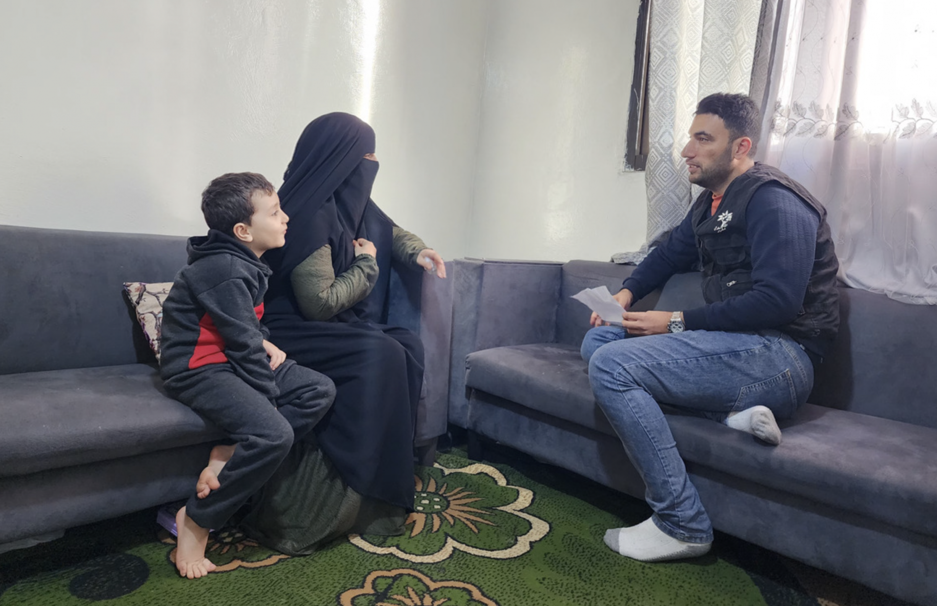 Hala and her children are facing extremely difficult living conditions.