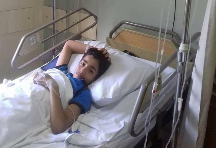 Child needing medical tests and treatment