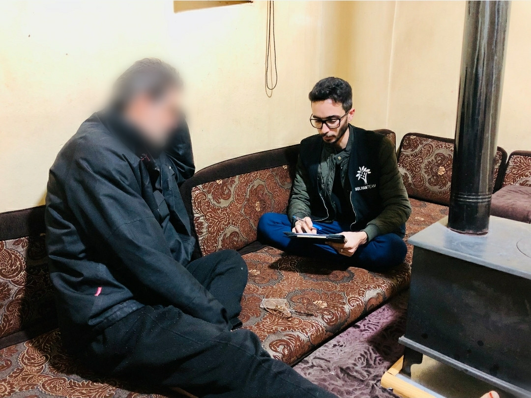 Ibrahim has paralysis and cannot walk as a result of the expensive prices and shortage of medication.