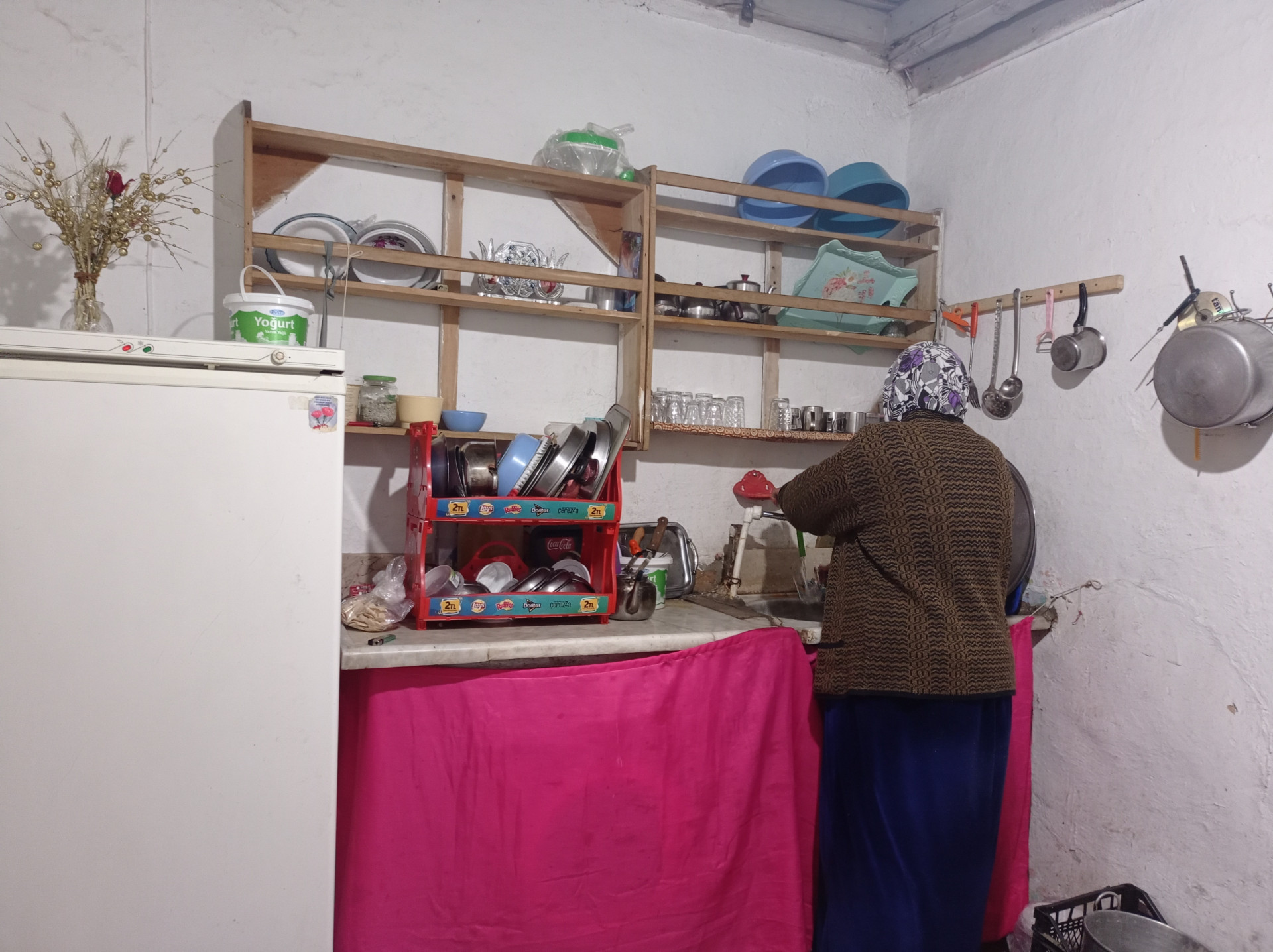 A widow without a breadwinner needs constant care.