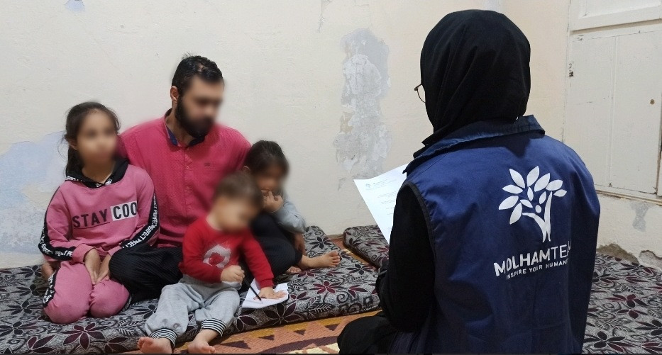 After their displacement and due to the inability of the head of the family to work, his family now suffers from harsh living conditions.