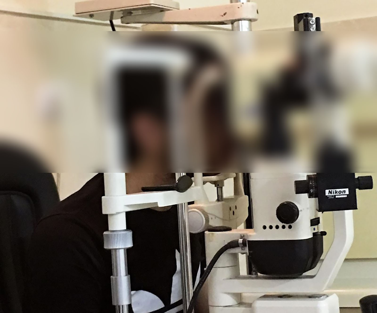 A young boy needs a medical glasses