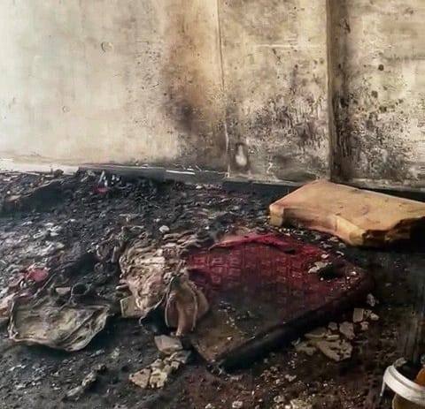 Their house was burnt to the ground