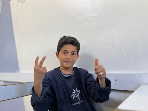 Eyad works hard to achieve his dreams