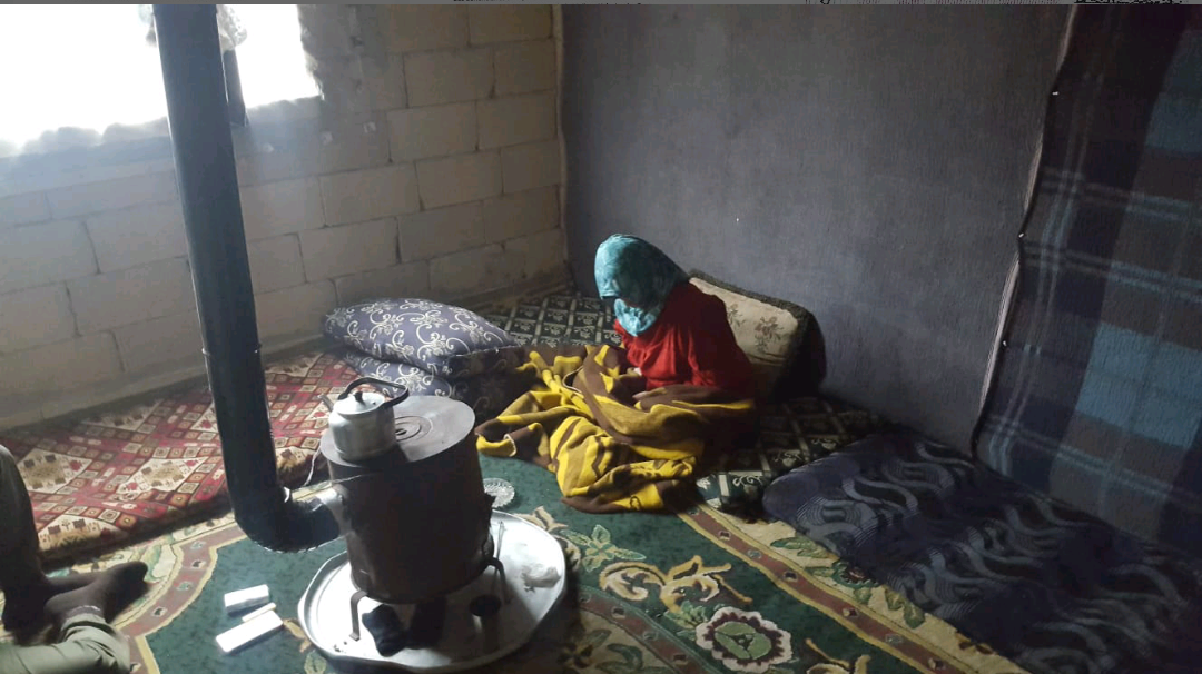 An elderly woman lives in a wretched house!