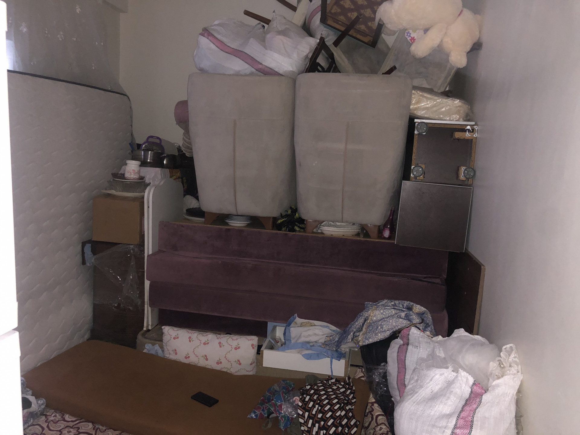 A family lives in a small studio