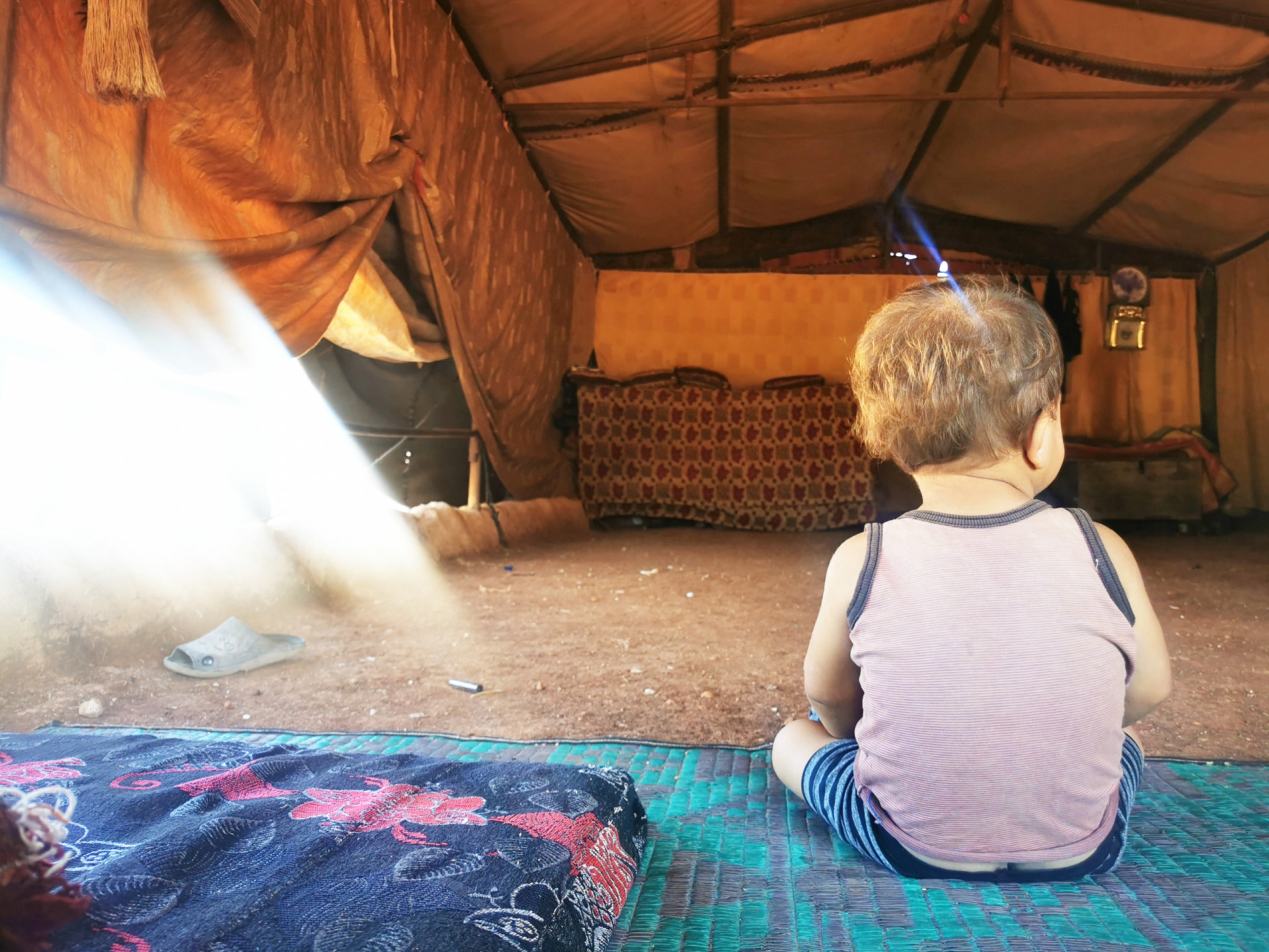 A widow lives with her four children in miserable conditions