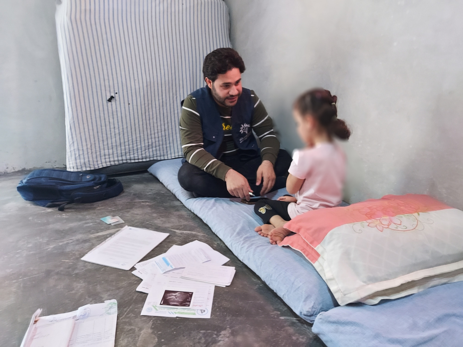 A girl who suffers from an intestinal disease and needs special food and medication