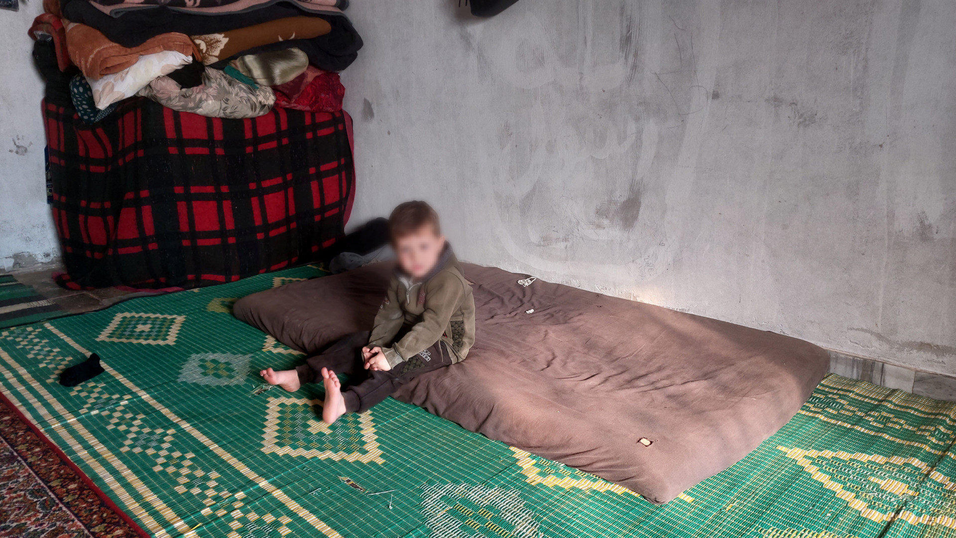 Three orphans live with their mother in poor living condition and need your help