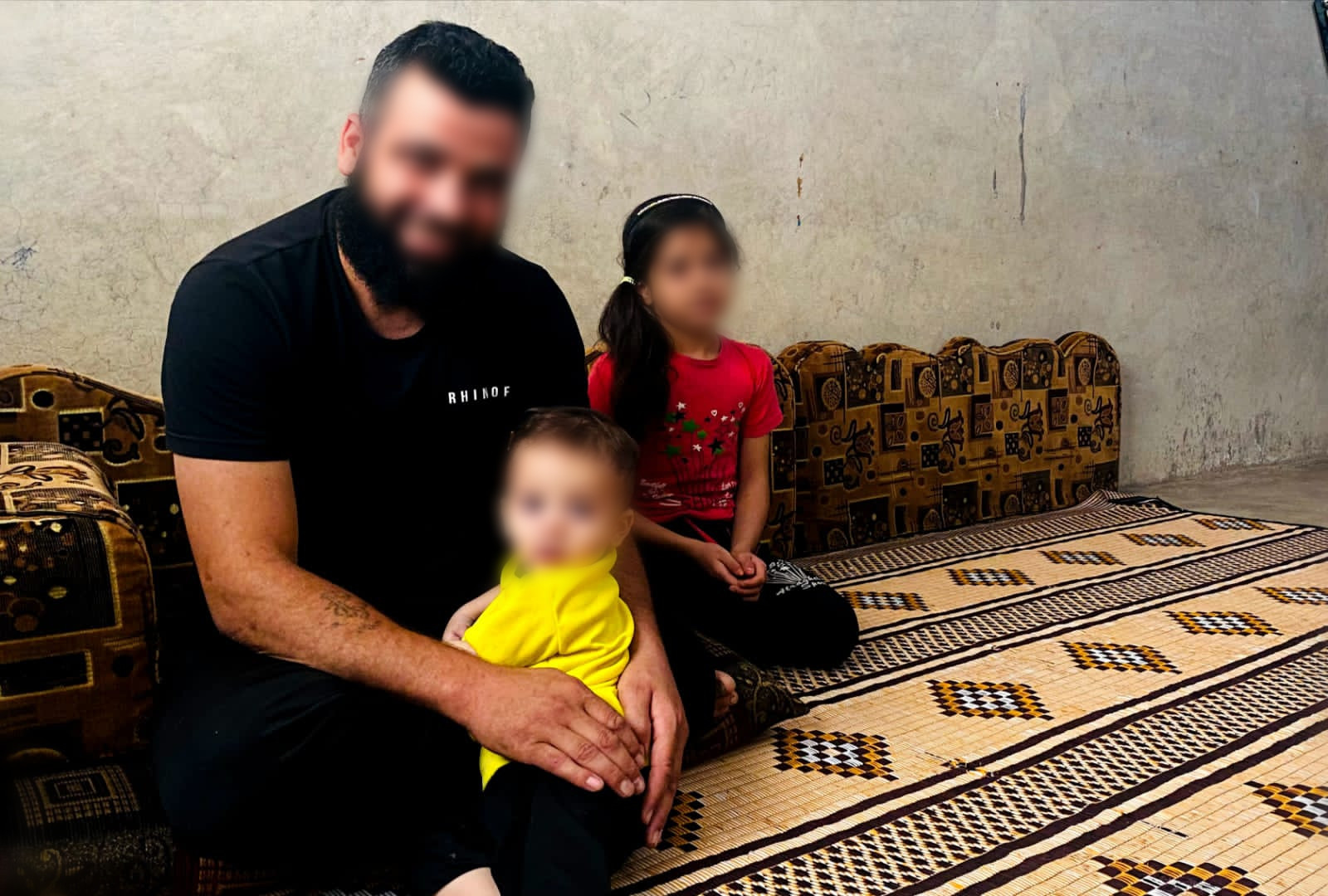 A father of five children has lost his leg and his ability to work