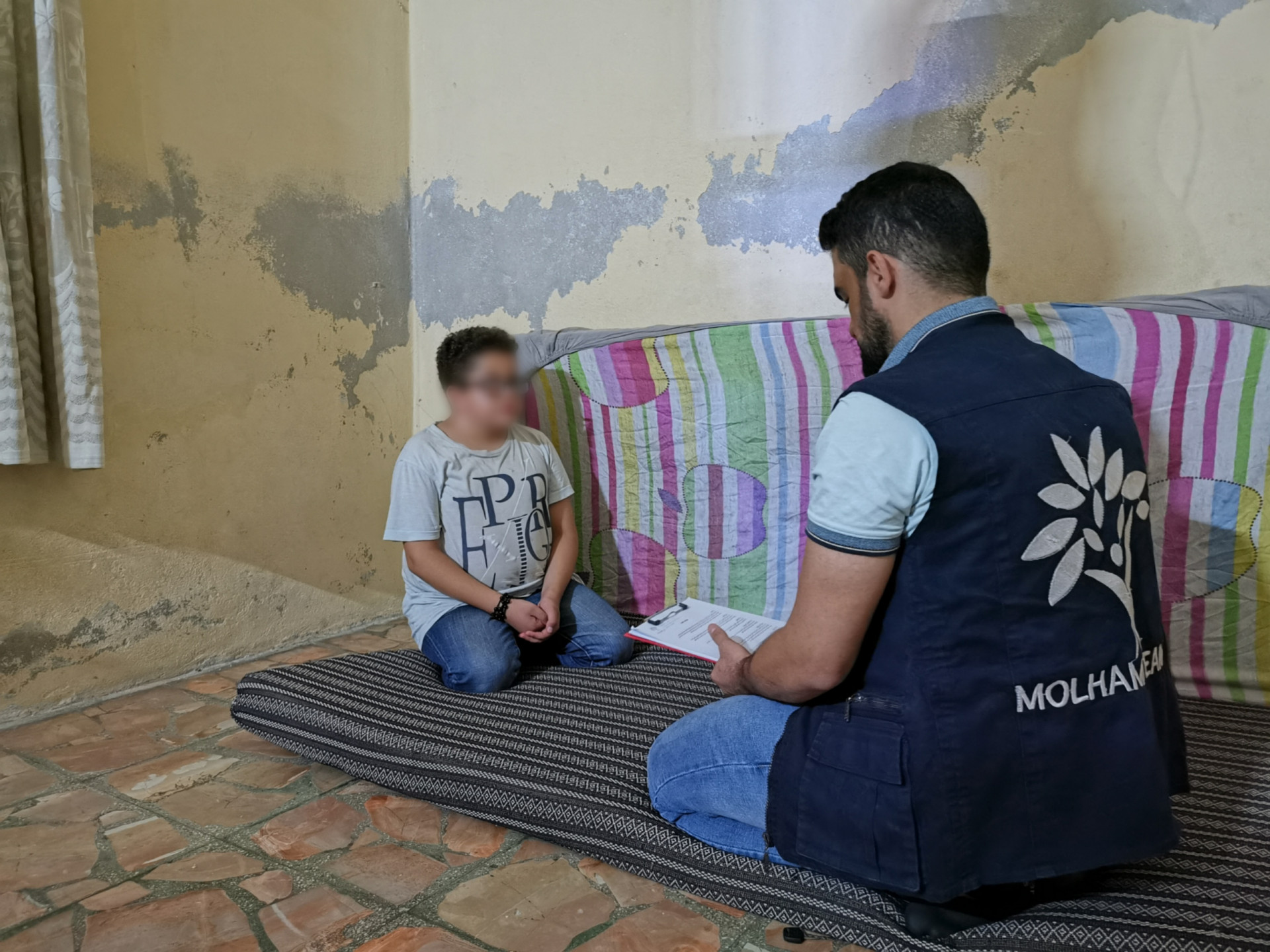 A little boy left school as he's patient.