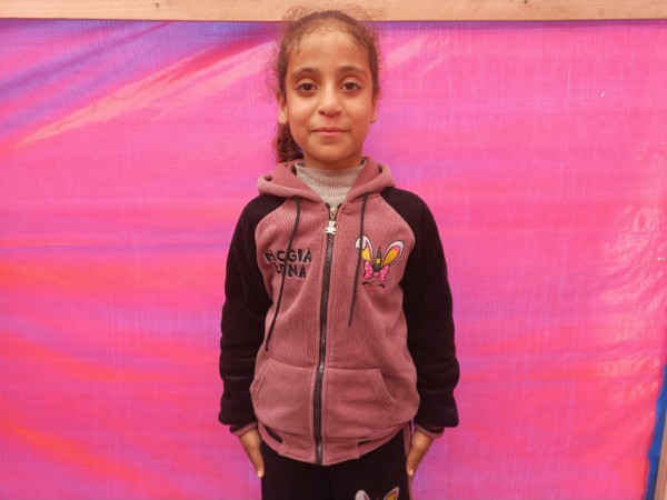 Sulaf is an orphaned child from Gaza.
