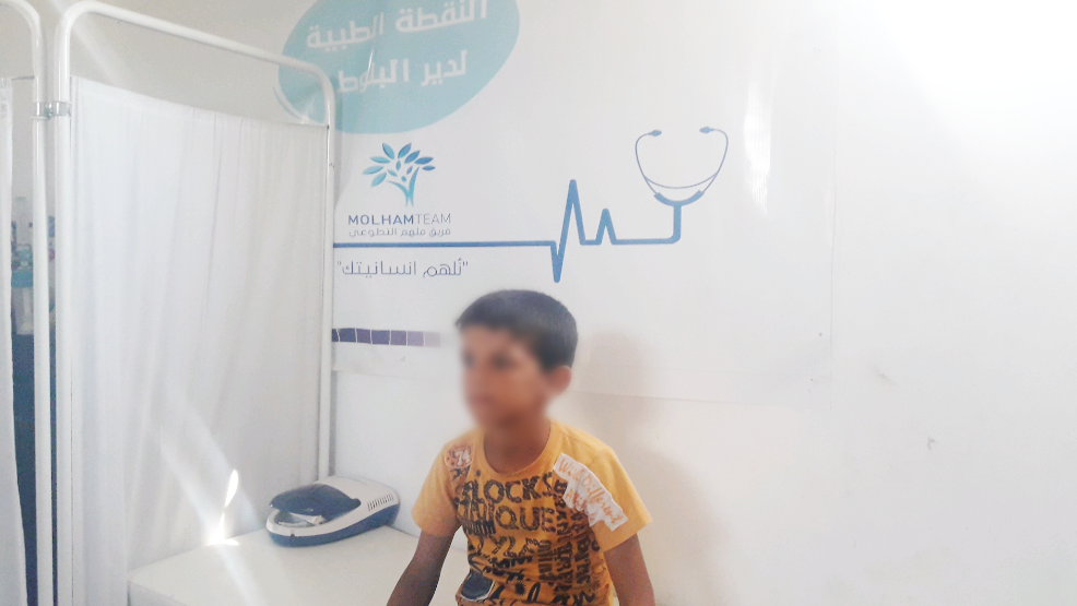 A kid with hearing and speech impairments