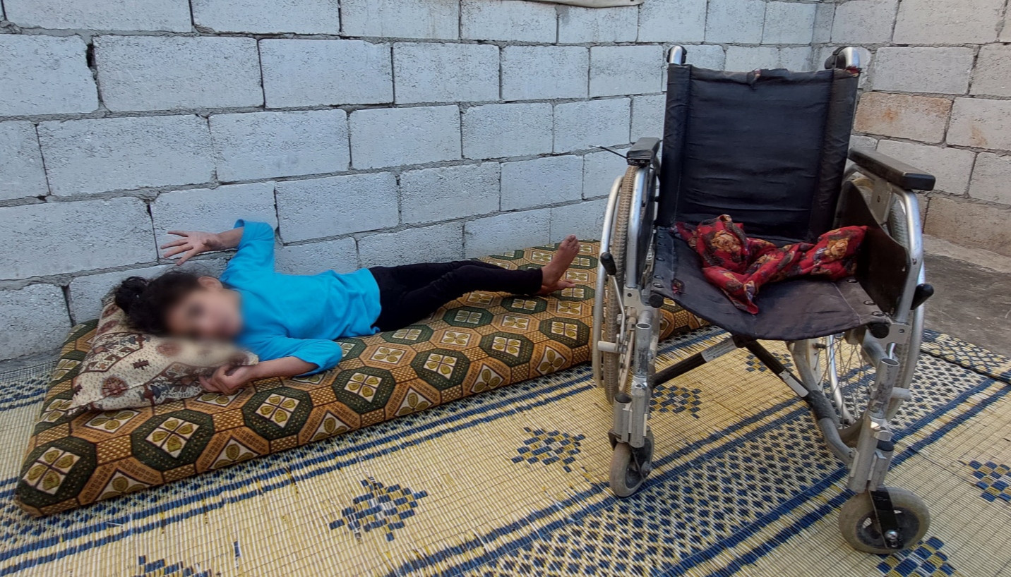 Nour suffers from cerebral degeneration and needs treatment expenses